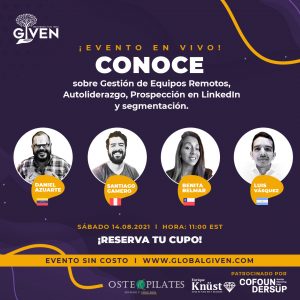 Conversatorio para Emprendedores: Gestión Remota, Prospección y Segmentación  [14/8 11 hrs EST]